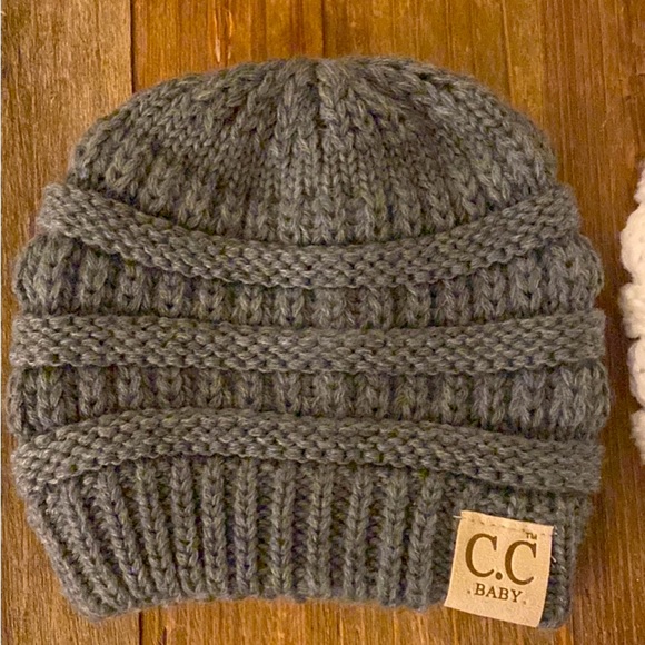 BABY Solid CC Beanie Set of 3 - Picture 3 of 4